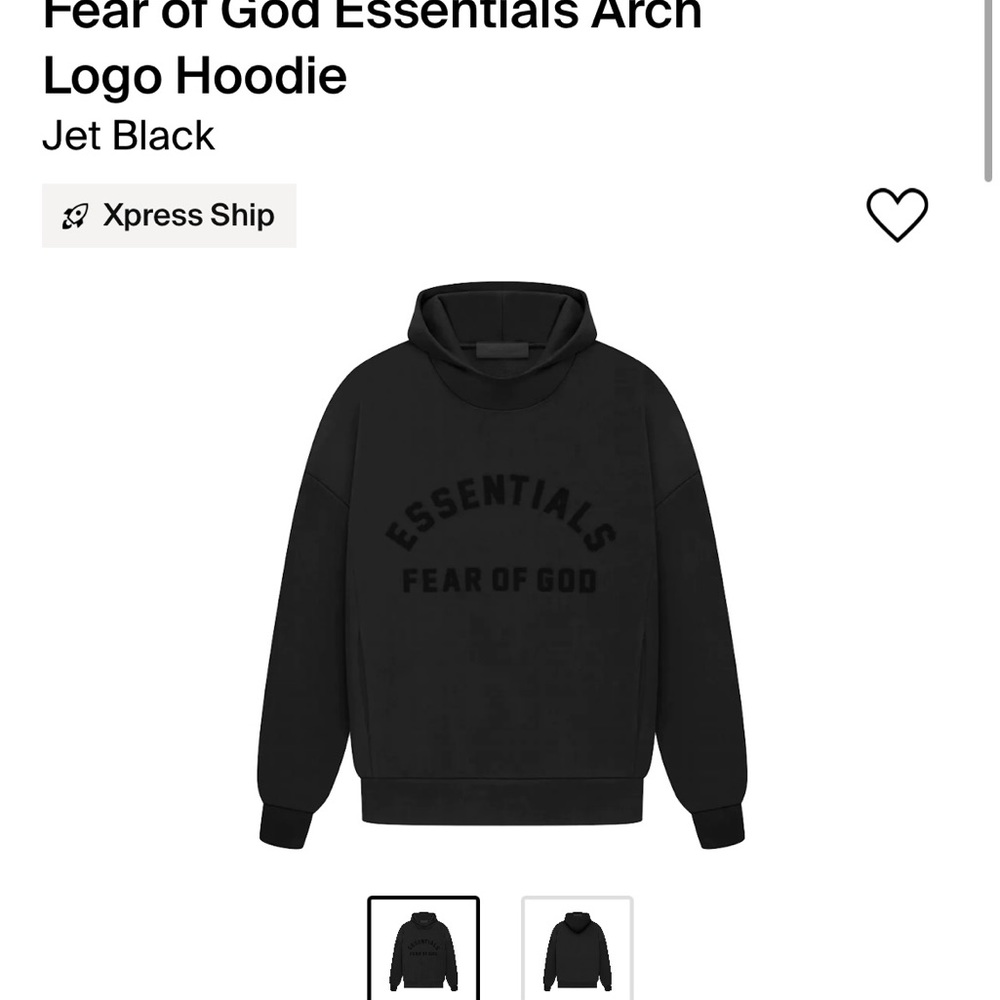 Fear of God Arch Logo hoodie
